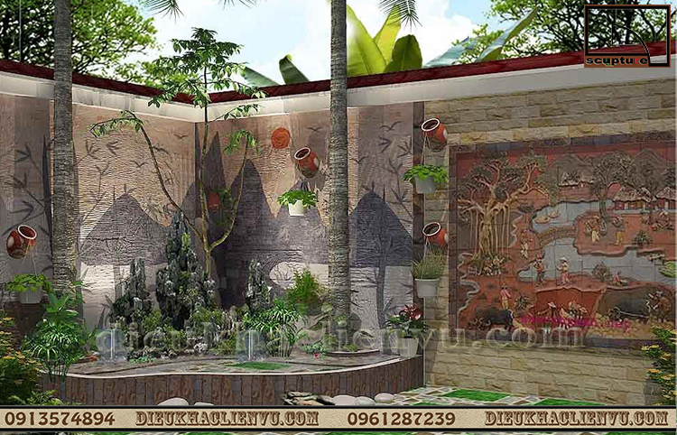 Hòn non bộ trong trang trí tiểu cảnh đẹp